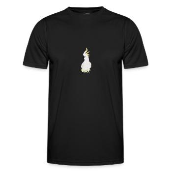 Cacatoès, ornithologue, biologiste, ornithologue - T-shirt sport Homme - noir - Devant - AI Model Male 178 dark (178cm)