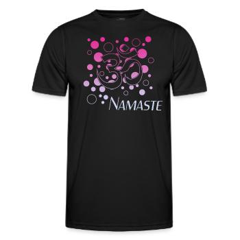 Namaste - Männer Funktions-T-Shirt - Schwarz - Vorne - AI Model Male 178 dark (178cm)