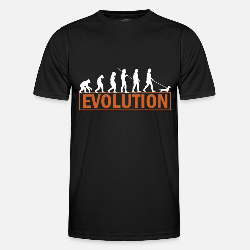 Dachshund Evolution Dachshund Teckel gift idea Men's Functional T-Shirt