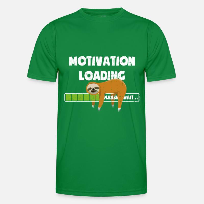 Faultier - Motivation wird geladen - bitte warten Männer Funktions-T-Shirt