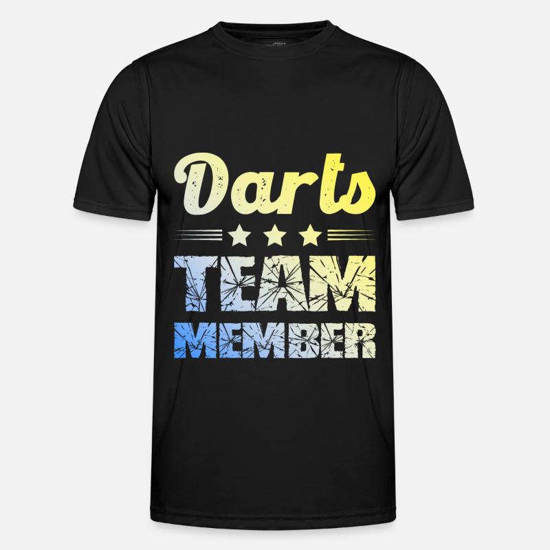 Darts Team - Men's Functional T-Shirt - black