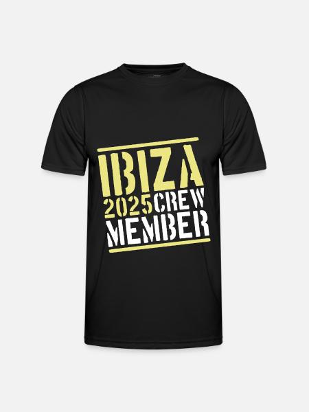 Ibiza 2025 Crew - Men's Functional T-Shirt - black