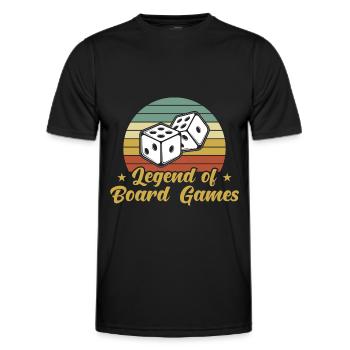 Brettspiel Nerd Geschenke Board Games - Männer Funktions-T-Shirt - Schwarz - Vorne - AI Model Male 178 dark (178cm)
