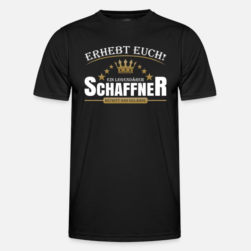 Schaffner - Männer Funktions-T-Shirt - Schwarz