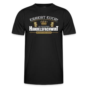 Handelsfachwirt - Männer Funktions-T-Shirt - Schwarz - Vorne - AI Model Male 178 dark (178cm)