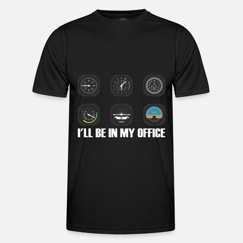 Airplane Pilot Flying Pilot Pilot Gift Men's Functional T-Shirt