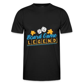 Brettspiel Nerd Geschenke Board Games - Männer Funktions-T-Shirt - Schwarz - Vorne - AI Model Male 178 dark (178cm)