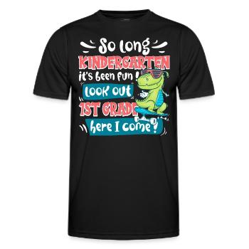 Fin De La Maternelle Rentrée Primaire Enfant - T-shirt sport Homme - noir - Devant - AI Model Male 178 dark (178cm)