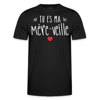 Mother's Day Puns Mom Gift - Men's Functional T-Shirt - black - Front - AI Model Male 178 dark (178cm)