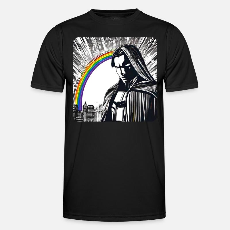 Man and rainbow Men's Functional T-Shirt
