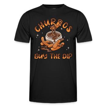 Churros Buy The Dip - Männer Funktions-T-Shirt - Schwarz - Vorne - AI Model Male 178 dark (178cm)