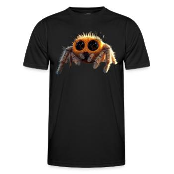 Araignée Tarentule Amour Arachnide Araignées - T-shirt sport Homme - noir - Devant - AI Model Male 178 dark (178cm)