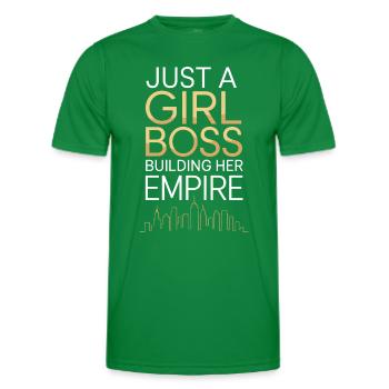 Just A Girl Building Empire Entrepreneur - Men's Functional T-Shirt - kelly green - Front - AI Model Male 178 dark (178cm)