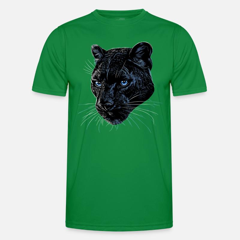 Panther Leopard Raubkatze Süße Großkatze Panter Männer Funktions-T-Shirt