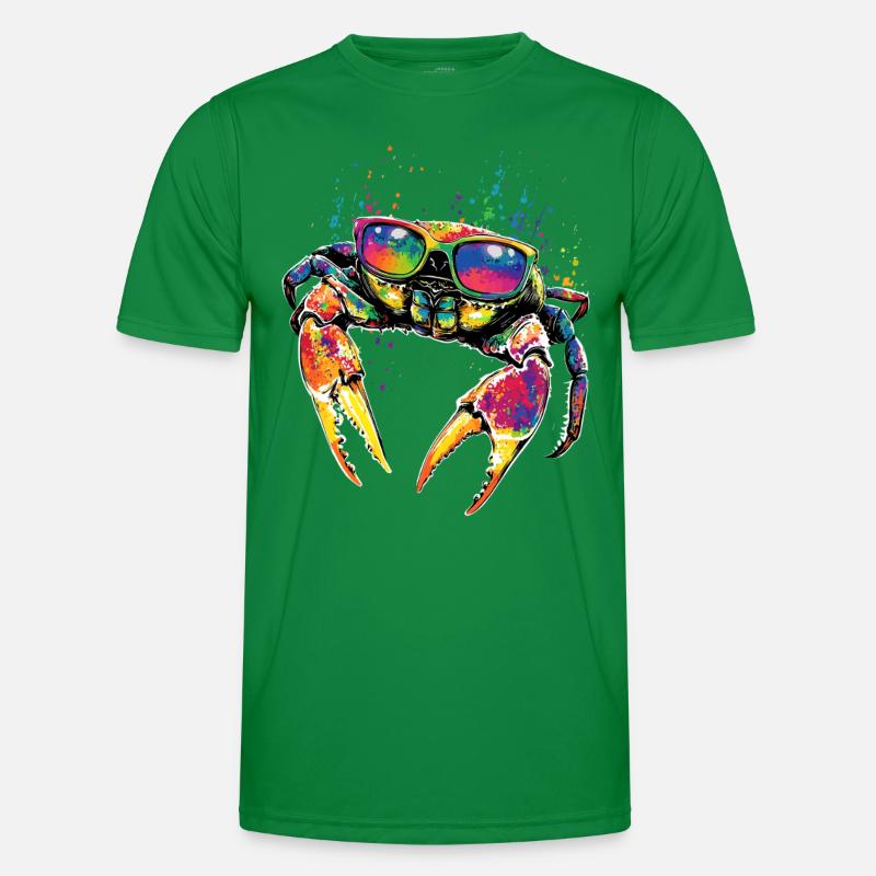 Crab Crab Crustaceans Crab Shore Crab Crayfish Men's Functional T-Shirt