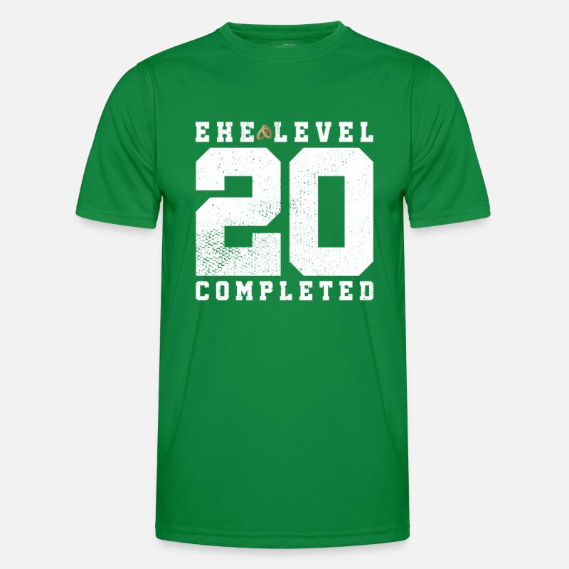 Ehe Level 20 Completed Männer Funktions-T-Shirt