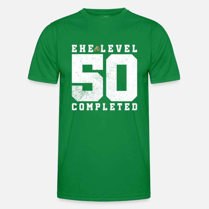 Ehe Level 50 Completed Männer Funktions-T-Shirt