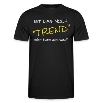 lustiger Spruch Trendsport - Männer Funktions-T-Shirt - Schwarz - Vorne - AI Model Male 178 dark (178cm)