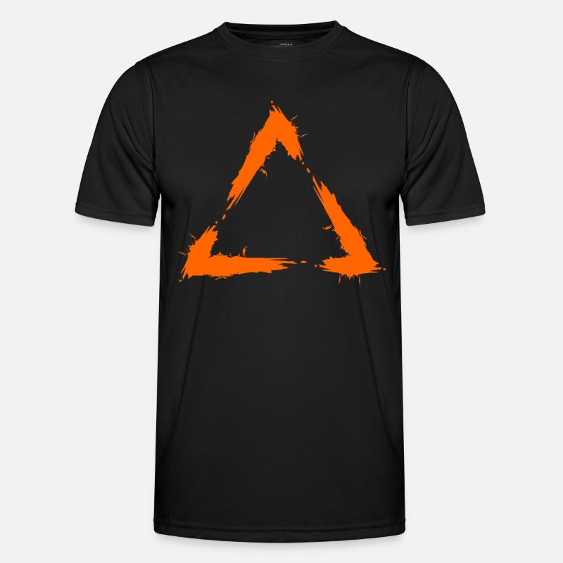 Triangle geometry icon - Men's Functional T-Shirt - black