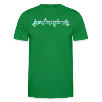 Eistauchen Winterschwimmen Eisbaden - Männer Funktions-T-Shirt - Kelly Green - Vorne - AI Model Male 178 dark (178cm)