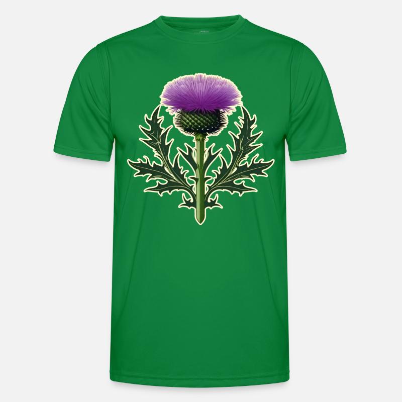 Wunderschöne Distel alls Wappen I Männer Funktions-T-Shirt