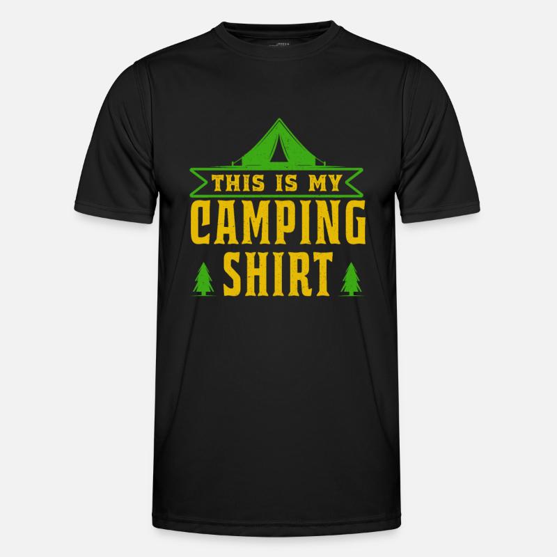 Shirt Camping Camper Camping Gift - Men's Functional T-Shirt - black