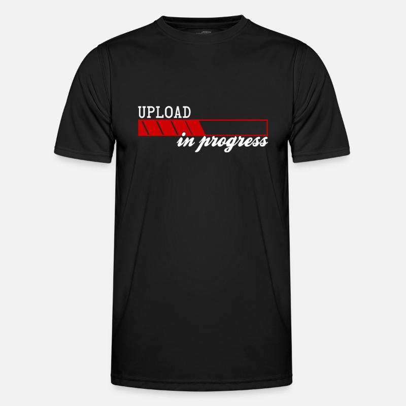 Upload In Progress - Men's Functional T-Shirt - black