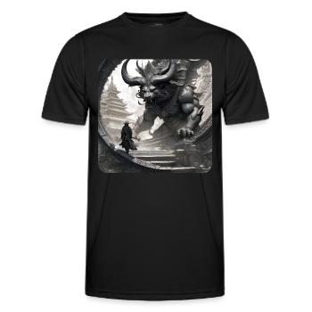 Demon, Monster, Monster, Monster, - Men's Functional T-Shirt - black - Front - AI Model Male 178 dark (178cm)