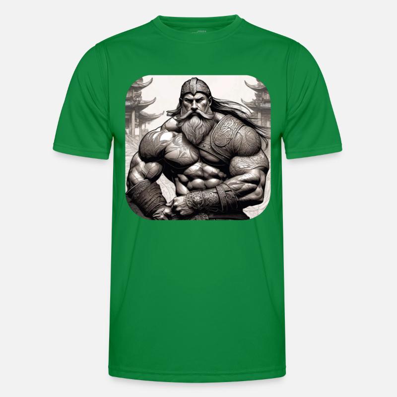 Stolzer Wikinger Krieger Germane Männer Funktions-T-Shirt