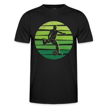 Fußball Spieler Fußballtrainer Fußballer - Männer Funktions-T-Shirt - Schwarz - Vorne - AI Model Male 178 dark (178cm)