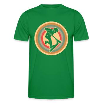 Tretroller Tricks Vintage Jungen Stunt Scooter - Männer Funktions-T-Shirt - Kelly Green - Vorne - AI Model Male 178 dark (178cm)