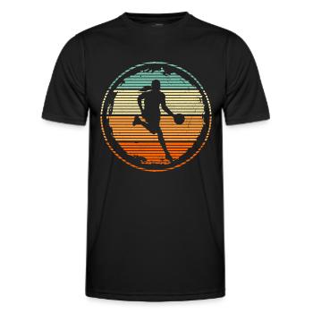 Basketballspielerin Mädchen Frauen Basketball - Männer Funktions-T-Shirt - Schwarz - Vorne - AI Model Male 178 dark (178cm)