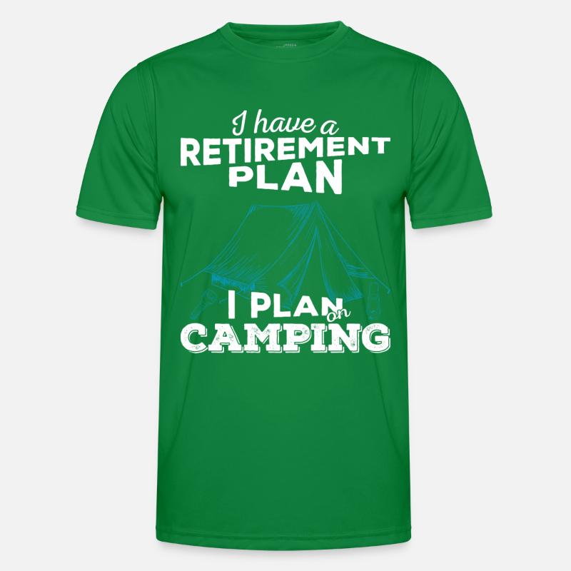 Retirement plan camping (light) Men's Functional T-Shirt
