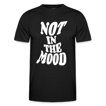 Pas dans l’humeur - humeur - funky - dire - T-shirt sport Homme - noir - Devant - AI Model Male 178 dark (178cm)