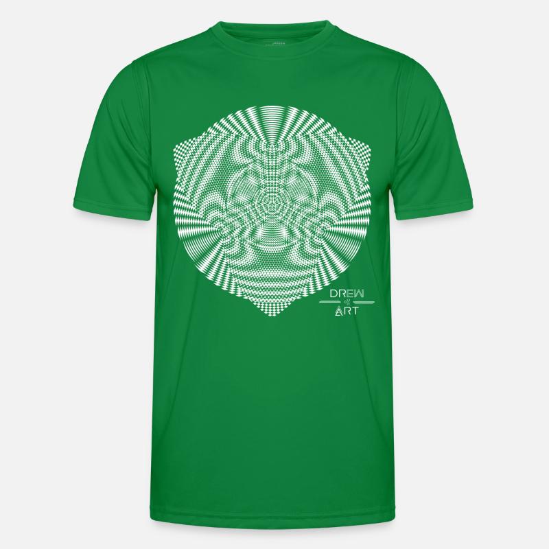 Techno / Crop Circle / DREW ART T-shirt sport Homme