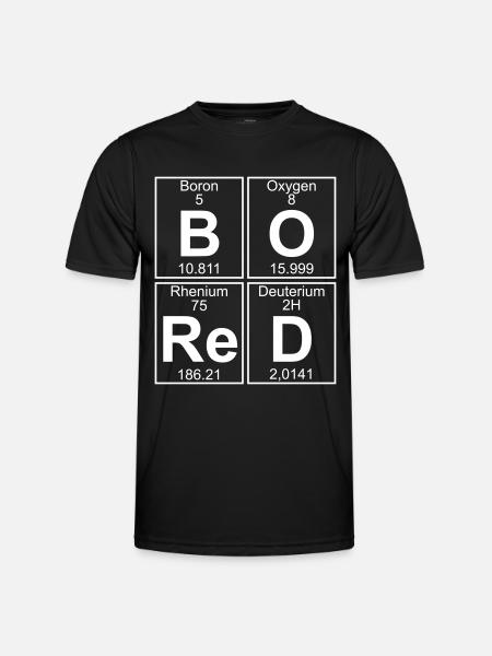 B-O-Re-D (bored) - Men's Functional T-Shirt - black