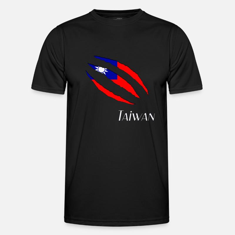 Taiwan Flag Männer Funktions-T-Shirt