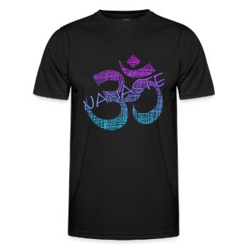 Namaste - Männer Funktions-T-Shirt - Schwarz - Vorne - AI Model Male 178 dark (178cm)