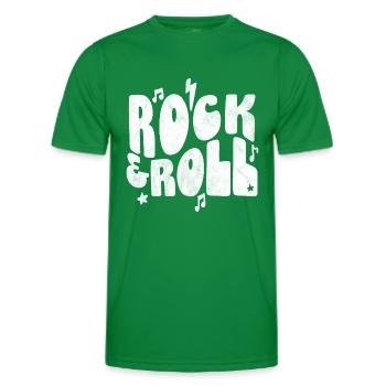 Rock 'n' Roll - Männer Funktions-T-Shirt - Kelly Green - Vorne - AI Model Male 178 dark (178cm)