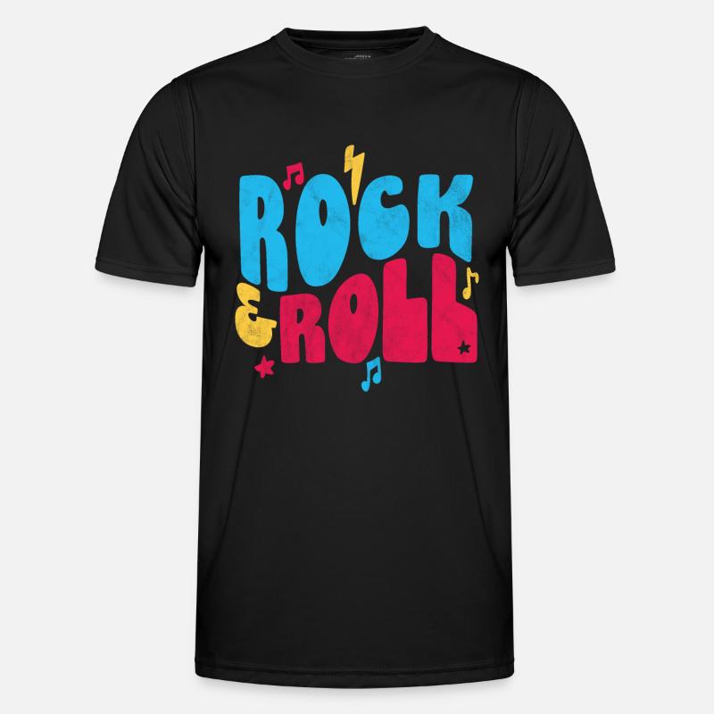 Rock and Roll Colour - Men's Functional T-Shirt - black