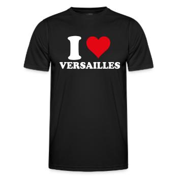 I Love Versailles Gift Tourism - Men's Functional T-Shirt - black - Front - AI Model Male 178 dark (178cm)