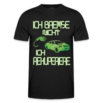 Rekuperation - Männer Funktions-T-Shirt - Schwarz - Vorne - AI Model Male 178 dark (178cm)