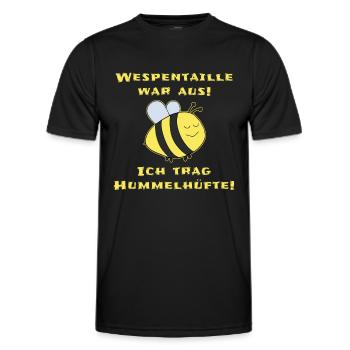 Mollige Abnehmen Dicker Bauch Lustiger Spruch - Männer Funktions-T-Shirt - Schwarz - Vorne - AI Model Male 178 dark (178cm)