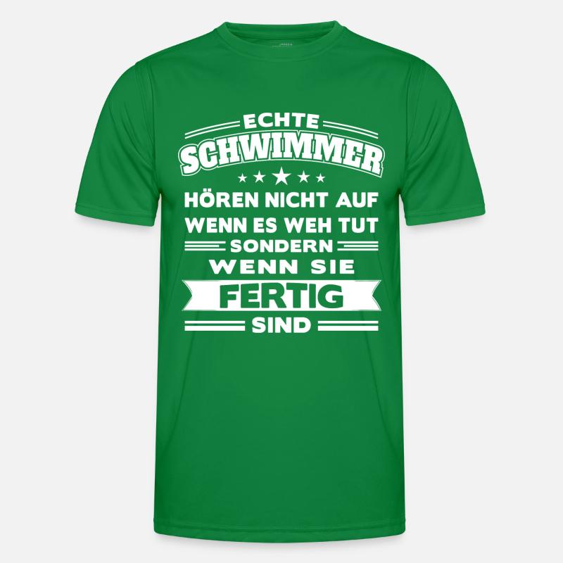 Echte Schwimmer Männer Funktions-T-Shirt