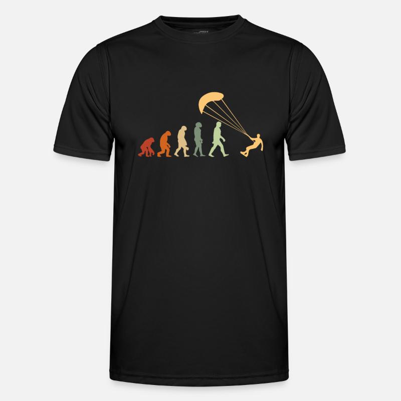 Evolution des Drachens - Männer Funktions-T-Shirt - Schwarz