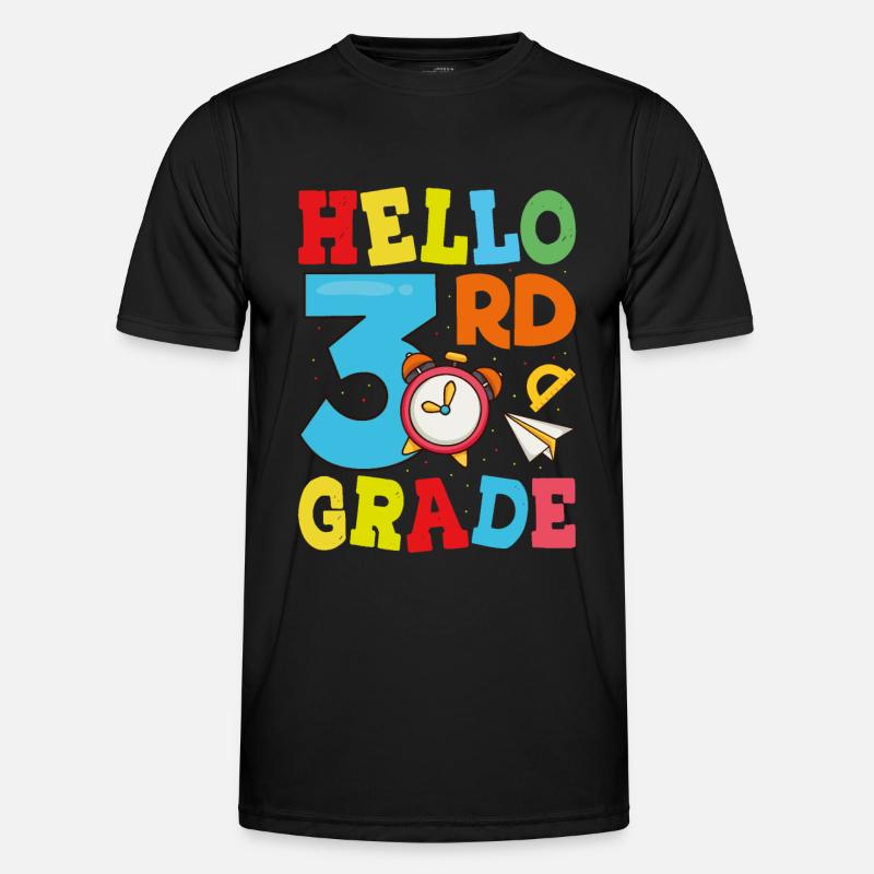 Hello 3rd Year - Men's Functional T-Shirt - black