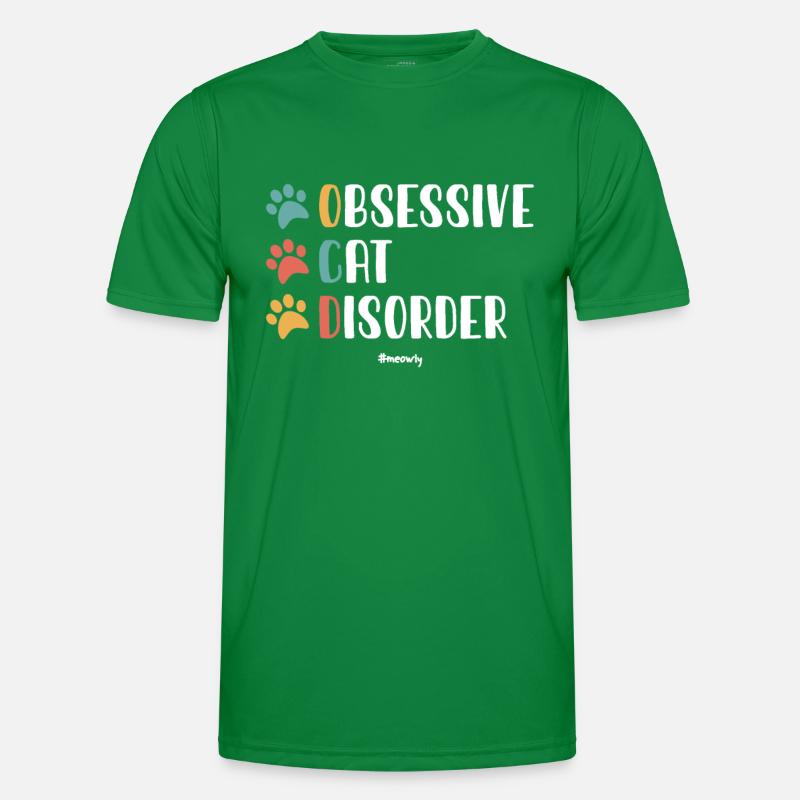 Obsessive Katzenstörung Männer Funktions-T-Shirt