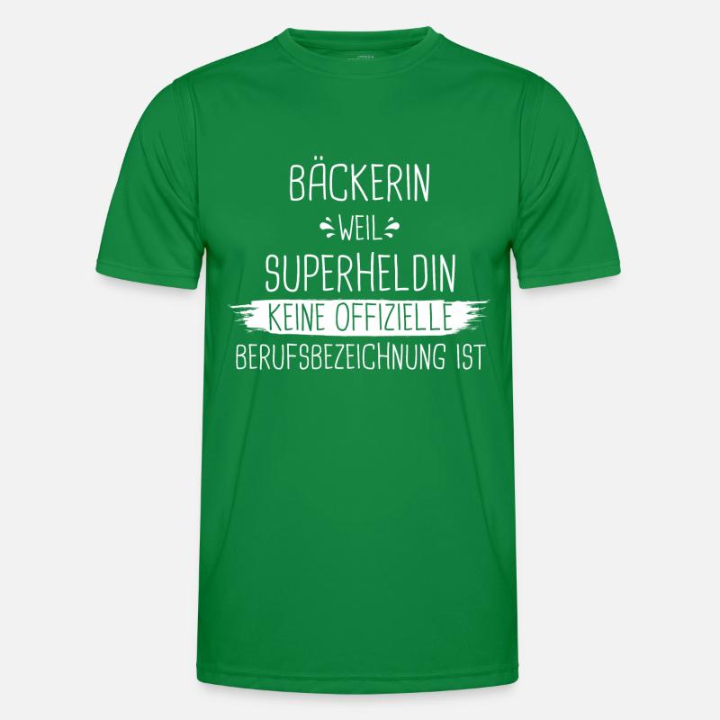 Bäcker Bäckerin Bäckerei Beruf Spruch Männer Funktions-T-Shirt