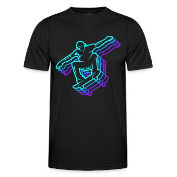 Skater Skateboarder Hommes Skateboard Enfants - T-shirt sport Homme - noir - Devant - AI Model Male 178 dark (178cm)