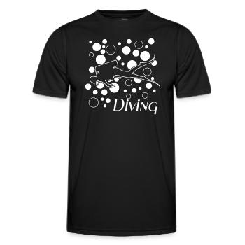 Scuba Diving - Männer Funktions-T-Shirt - Schwarz - Vorne - AI Model Male 178 dark (178cm)